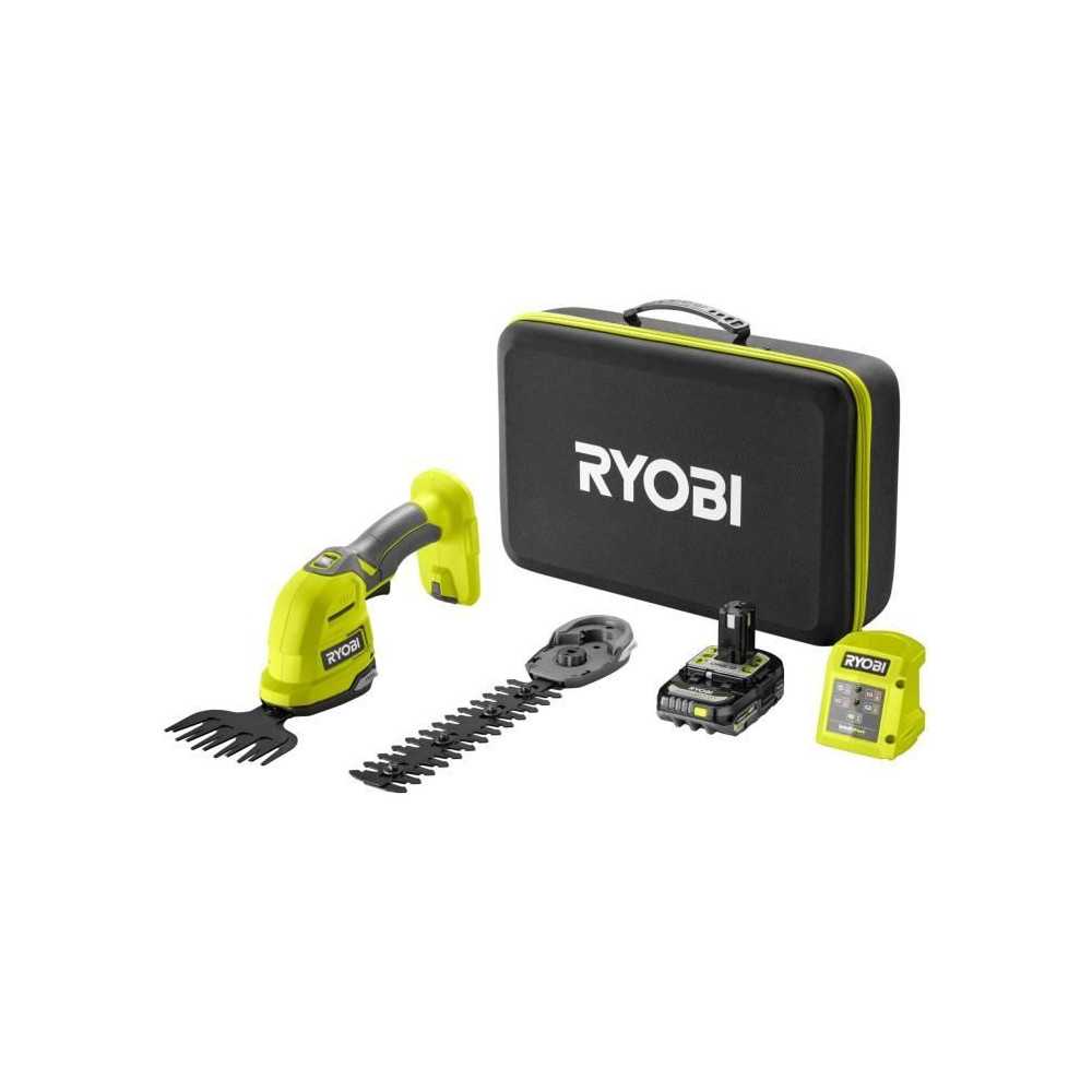 RYOBI - Cisaille a gazon / sculpteur de végétaux 18V ONE+ - Mallette