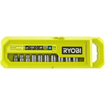 RYOBI - Coffret 1 clé 90 dents (angle de reprise 4°) et 10 douilles