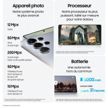 SAMSUNG Galaxy S25 Ultra AI Smartphone 1 To Argent Titane