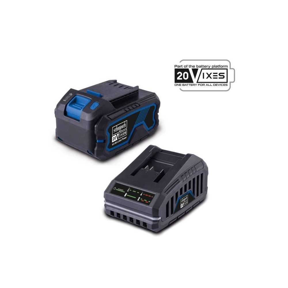 batterie 4.0Ah 20V + chargeur - batterie universelle pour la gamme SCH
