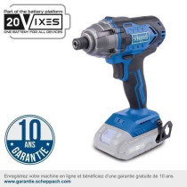 Cordless impact wrench 1/4 - SCHEPPACH - 20V IXES - Torque 180 Nm - wi