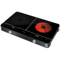 Induction and radiant hob - SENCOR - SCP 4001BK - 3400 W - 2 burners -