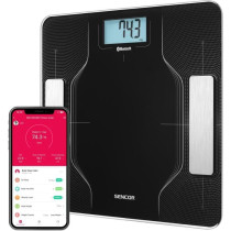 Connected bathroom scale - SENCOR - SBS 8002BK - Black
