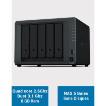 SYNOLOGY 5-bay expandable NAS server - DS1522+