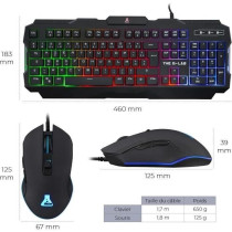 THE G-LAB COMBO HELIUM Keyboard FR Backlit Performance + Comfort Mouse