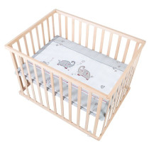 Baby Playpen on Wheels - ROBA - Jumbotwins - Height Adjustable - Playp