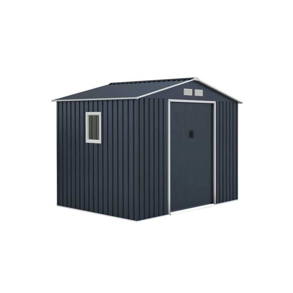 VENUS Abri de jardin en métal 5,29 m² - 277 x 191 x 202 cm - Kit d'