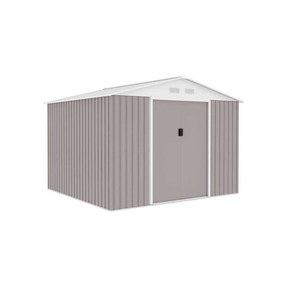MERCURE Abri de jardin en métal 7,06 m² - 277 x 255 x 202 cm - Kit d