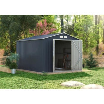 VELASCO Abri de jardin en métal 8,84 m² - 277 x 319 x 202 cm - Kit d