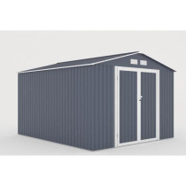 VELASCO Abri de jardin en métal 8,84 m² - 277 x 319 x 202 cm - Kit d