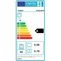Four pyrolyse - chaleur tournante CANDY FICD X676 - Inox et noir - Cla