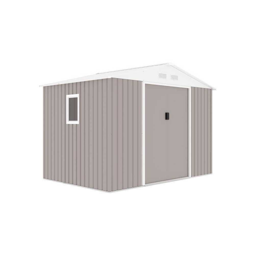 VENUS Abri de jardin en métal 5,29 m² - 277 x 191 x 202 cm - Kit d'