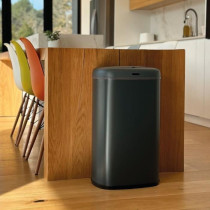 Automatic kitchen bin - LOGAN - KITCHEN MOVE - 58 L - Matt grey stainl