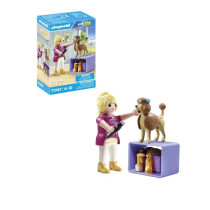 PLAYMOBIL 71747 Toiletteuse avec caniche et accessoires
