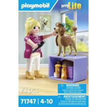 PLAYMOBIL 71747 Toiletteuse avec caniche et accessoires