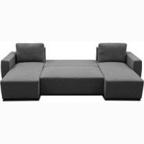 Canapé d'angle convertible panoramique PHARELL 5/6 places - Tissu ant