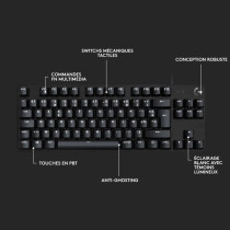 LOGITECH G - Gaming Keyboard - G413 TKL SE - Mechanical, Backlit, Blac
