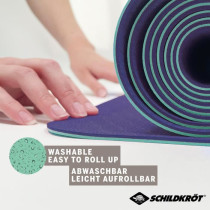 Yoga mat - FITNESS - SCHILDKRÖT - 180 x 61 cm - 4 mm - Bag included -