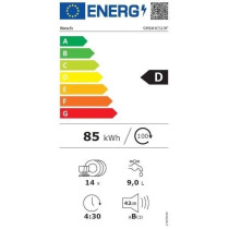 Lave-vaisselle semi-encastrable BOSCH SMI4HCS19F SER4 - 14 couverts -