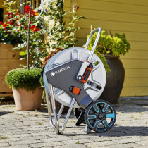 GARDENA AquaRoll M Metal Wheel Hose Reel Equipped