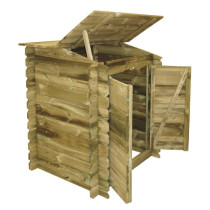 Coffre de rangement pour filtration UBBINK Classic en bois traité aut