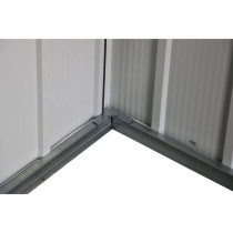 Abri de jardin - Métal - DURAMAX - 2,47 m² - 0,33 mm - Anthracite -