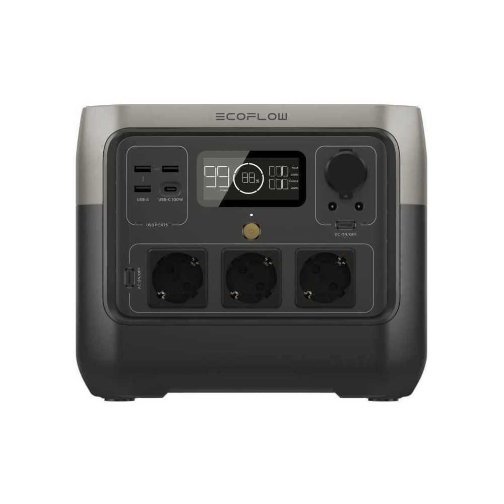 générateur electrique portable RIVER 2 PRO, 768Wh, 3 sortie CA - 800