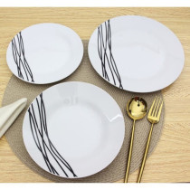 ETHNIC Porcelain set of 18 pieces -White