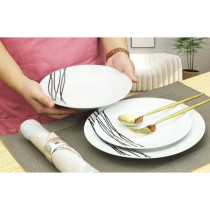 ETHNIC Porcelain set of 18 pieces -White