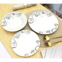 18 pieces service BAROQUE Black wing shape