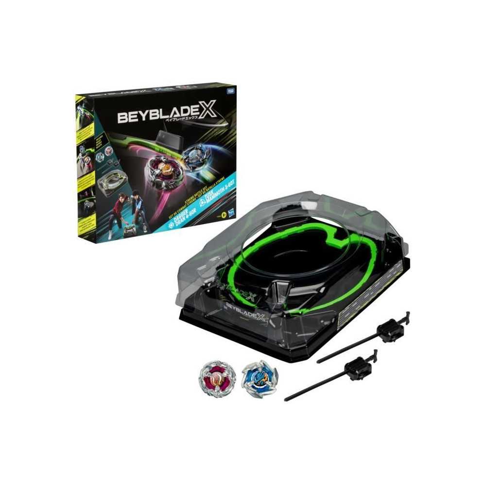 Beyblade X Xtreme Battle Set with Beystadium, 2 Right-Spin Tops, 2 Lau Beyblade X Xtreme Battle Set with Beystadium, 2 Right-Spin Tops, 2 Lau