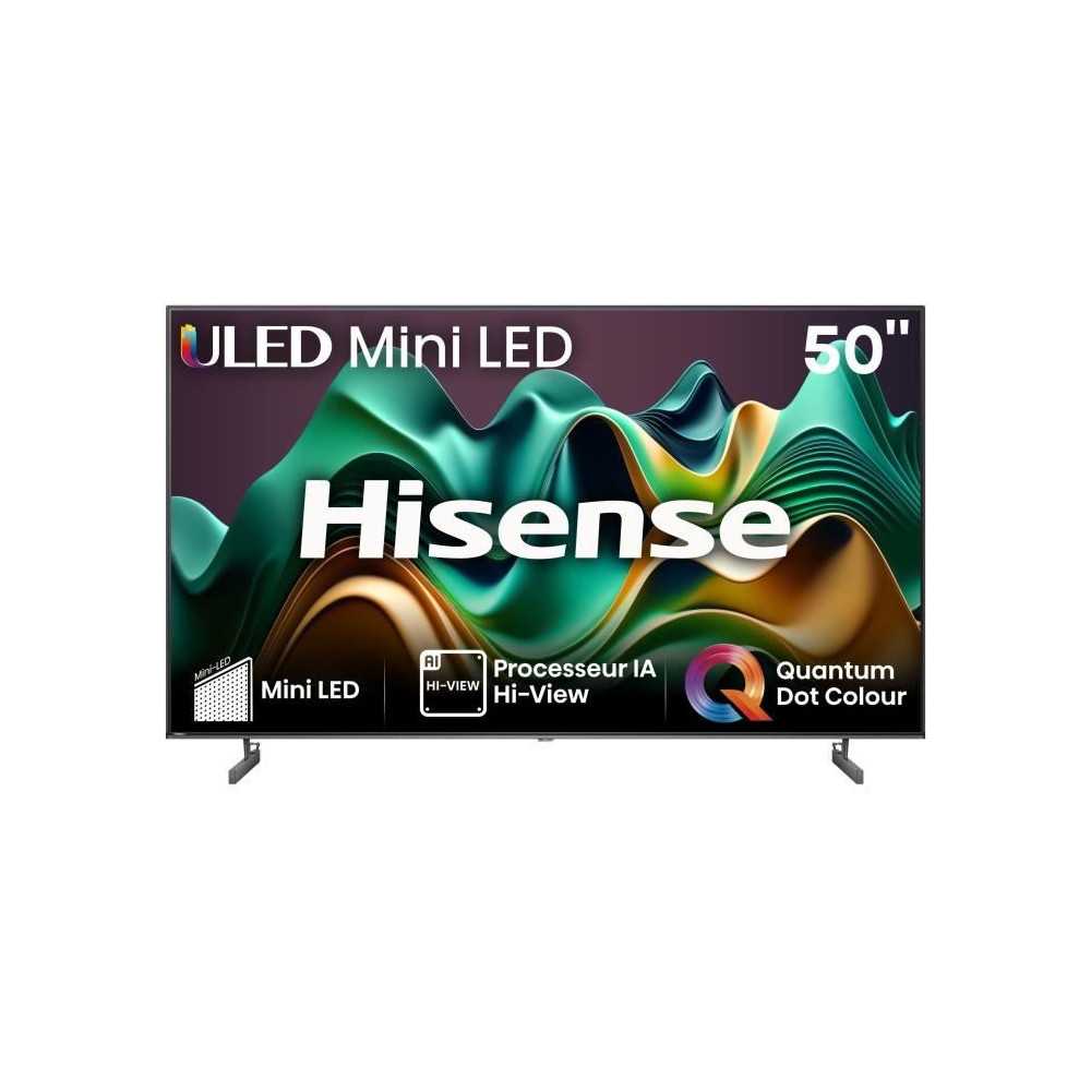 HISENSE 50U6NQ - TV ULED 50 (126 cm) - MiniLED - Bords ultra fins - 4K