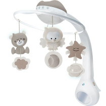 Mobile musical et projecteur - INFANTINO - Douce Nuit 3-en1 - Gris
