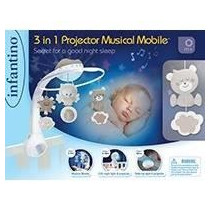 Mobile musical et projecteur - INFANTINO - Douce Nuit 3-en1 - Gris