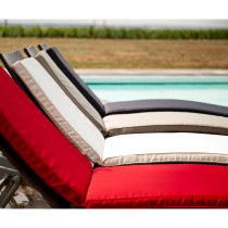 JARDIN PRIVE Coussin bain de soleil MONTE CARLO - 185 x 55 x 6 cm - Gr