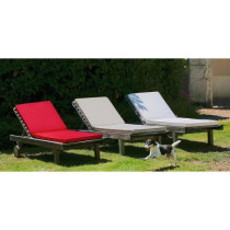 PRIVATE GARDEN MONTE CARLO sunbathing cushion - 185 x 55 x 6 cm - Slat