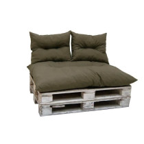 Classic pallet kit - taupe - mattress + 2 back cushions - JARDIN PRIVE