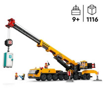 LEGO City 60409 Yellow Mobile Construction Crane, Building Set Gift fo