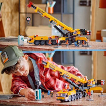 LEGO City 60409 Yellow Mobile Construction Crane, Building Set Gift fo