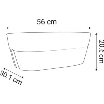 Cavaliere Osaka Planter 19.5 L - EDA - for Balconies and Railings - An