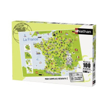 RAVENSBURGER Puzzle 100 p - Map of France