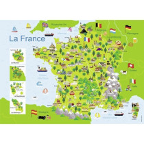 RAVENSBURGER Puzzle 100 p - Map of France