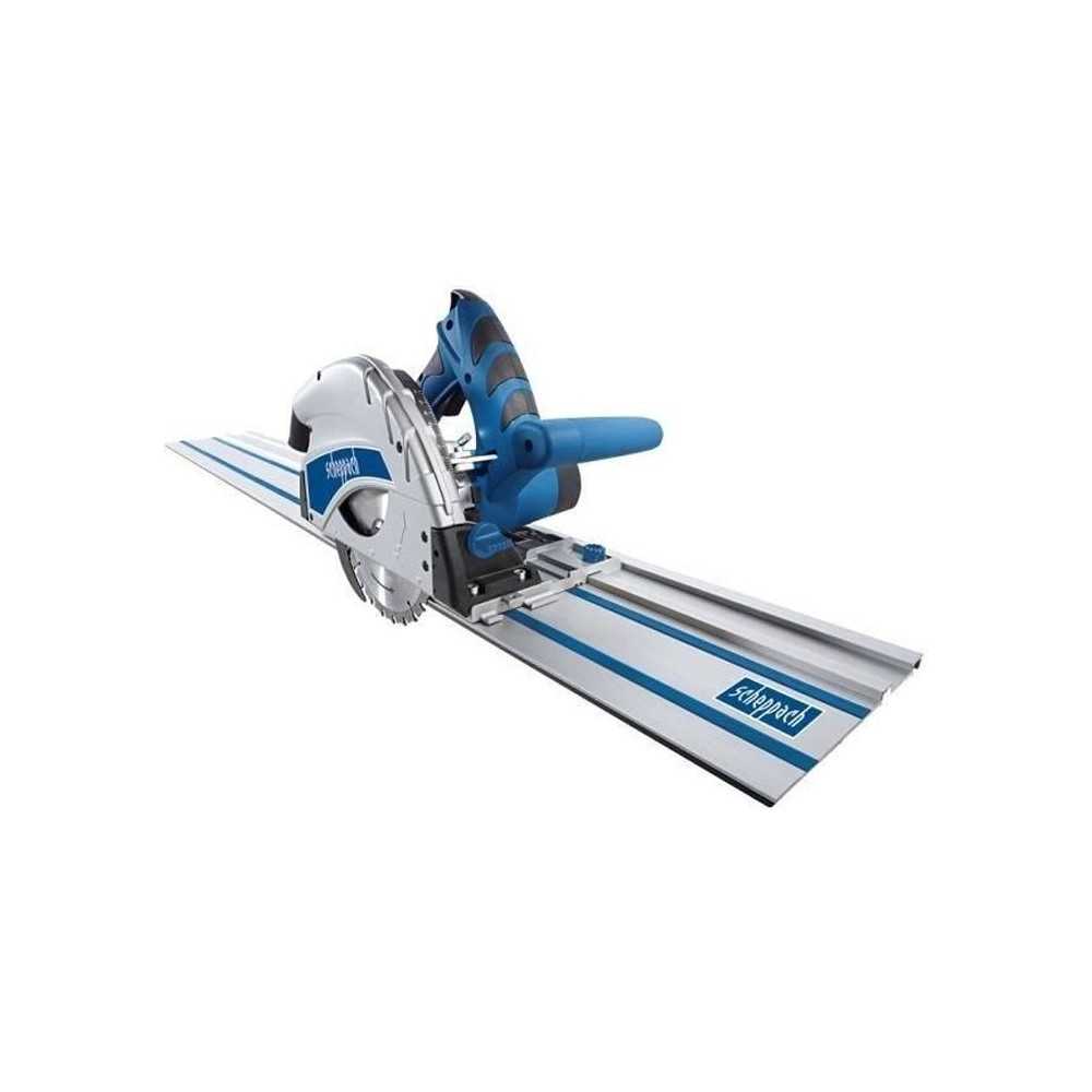 SCHEPPACH PL55 Plunge Saw - With 160 mm blade, 2 x 700 mm rails, 1 rai