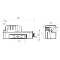 Pompe de relevage de condensats - SFA - Sanicondens Best Flat - Pour c