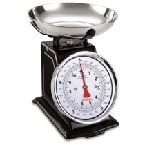 TERRAILLON 14477 Retro Deco Mechanical Scale - 5 kg - 1L Bowl - Large
