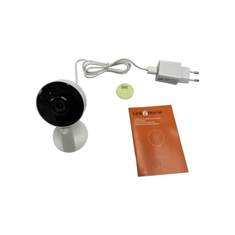 Caméra Wi-Fi - LINK2HOME - HD 1080P, vision nocturne, détection mouv