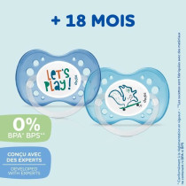 DODIE MAM ES10 - Set of 3 anatomical pacifiers - For babies +18 months