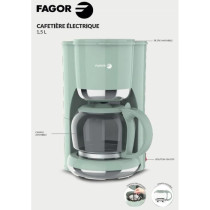 Cafetiere filtre - FAGOR - FG1560 - 1,5L - 12 tasses - Maintien au cha