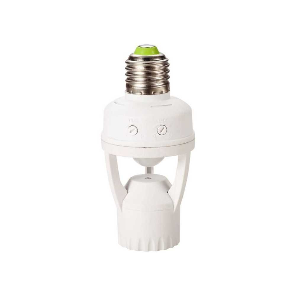 Douille E27 - GAO - Détecteur - 360°, durée ajustable, compatible L