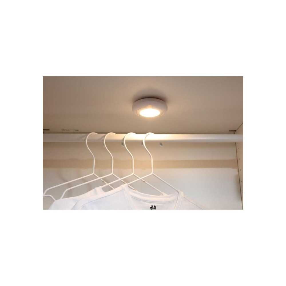 Lot de 2 lampes LED de dressing - GAO - 80 lumens, capteur PIR, piles